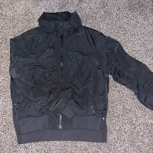 Athleta Bomber Jacket — Cropped (olive green)